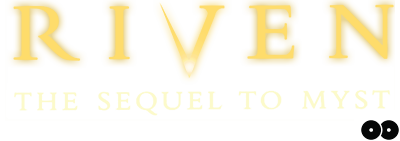 Riven: The Sequel to Myst logo for Sega Saturn